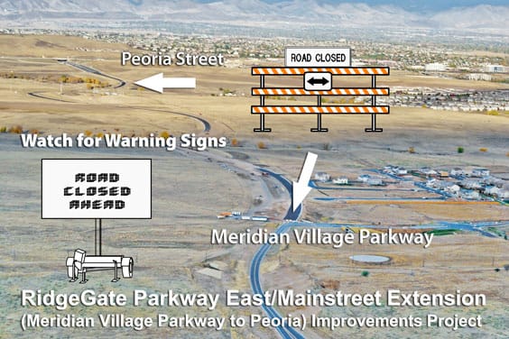 RidgeGate Parkway weekend closures starting April 30 | The Castle Pines ...