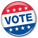 Graphic of Vote pin