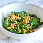 Photo of Italian Spinach with Garbanzo Beans and Raisins