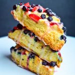 Photo of sourdough scones with berries