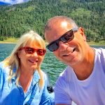 Photo of Stephanie and Stewart Vanderwilt at Electra Lake near Durango.