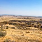 Photo of view atop the RHRA incline reveals Rueter-Hess Reservoir