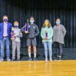 Photo of Rocky Heights Middle School spelling bee winners.