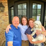 Phopto of Jay, Alex, Ashley and Hunter Byars at their home