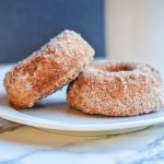 Photo of oven baked cinnamon doughnuts