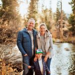 Photo fo the Crosby family hiking.