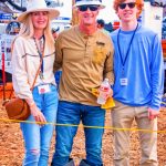 Photo of CEO of CORE Electric Cooperative, Jeff Baudier (center), with his wife, Cherie, and their youngest son, Fisher