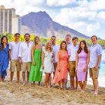 group of people on beach